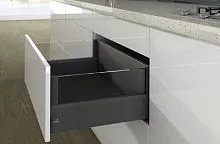 Комплект короба arcitech с des ignside, с соед.зад.стенки, nl650, h250/126, цвет антрацит 9150870 Hettich