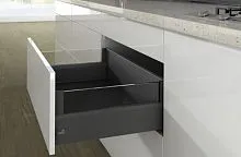 Комплект короба arcitech с des ignside, с соед.зад.стенки, nl400, h218/126, цвет антрацит 9150845 Hettich