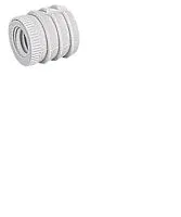 Муфта n33,м6, d10 x11, пластик, белый 1004928 Hettich