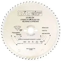 Диск пильный CMT 250x30x3,2/2,2 10° 45° TCG Z=48 (DIA)
