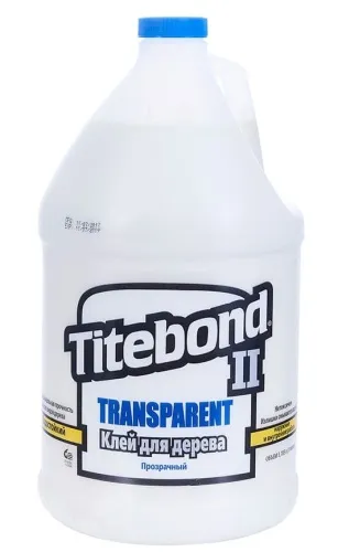 Клей Тайтбонд II Transparent Premium Wood Glue 3,8 л для дерева ПВА