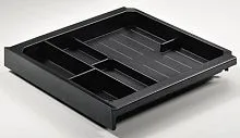 Лоток для канцелярских товаров smartray,h40, пластик, цвет черный 9134232 Hettich