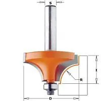 Фреза CMT внутр.радиус R=4,75 с калевкой (нижн. подш.) S=8 D=22,2x12,7