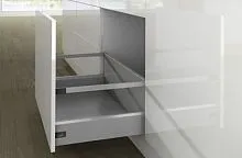 Комплект короба arcitech с рел ингом, с соед.зад.стенки, nl550, h282/126, цвет серебристый 9150994 Hettich