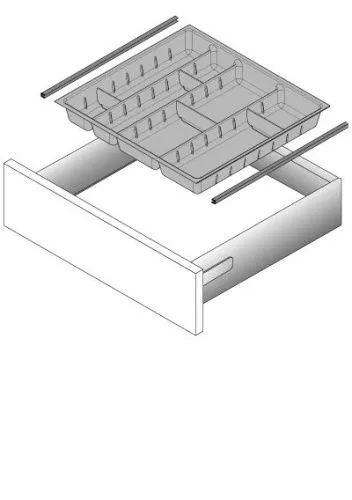 Стыковочный профиль innotech для orgatray, nl470, под хром 9079222 Hettich фото 3