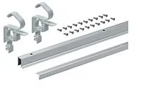 Комплект профилей wingline l, l1200, с перфорацией, алюминий, 9239311 Hettich