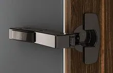 Петля sensys 8669,w45, угол 95°, чашка th52 d35, накладная, b-2, черный обсидиан 9091750 Hettich