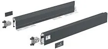 Комплект ящика arcitech с сое .зад.стенки, nl500, h78, цвет антрацит 9234493 Hettich
