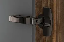 Петля sensys 8645i, угол 110°, чашка th52 d35, вкладная, b-4, черный обсидиан 9091740 Hettich