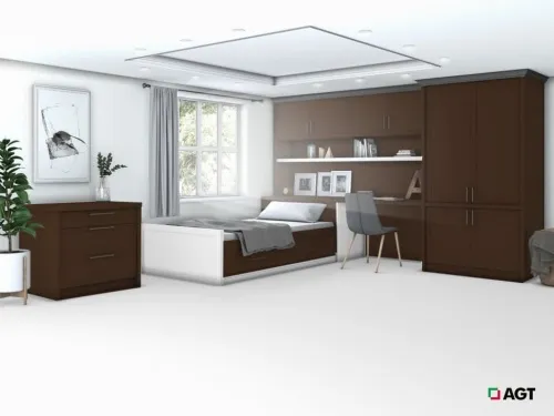 Фасады для кухни AGT 733 Мокка soft touch 733 18 мм фото 3
