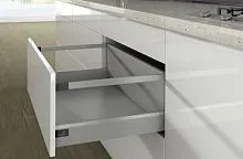 Комплект короба arcitech с рел ингом, с соед.зад.стенки, nl350, h250/94, цвет серебристый 9150742 Hettich