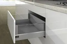 Комплект короба arcitech с des ignside, с соед.зад.стенки, nl550, h218/94, цвет серебристый 9150733 Hettich