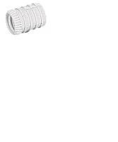 Муфта n49,м6, d8 x11, пластик, белый 1004925 Hettich