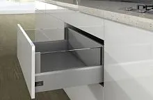 Комплект короба arcitech с des ignside, с соед.зад.стенки, nl270, h250/126, цвет серебристый 9150965 Hettich