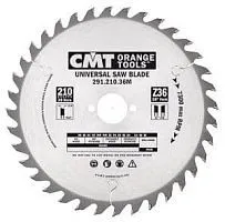 Диск пильный CMT 210x25x2,8/1,8 15° 15° ATB Z=36