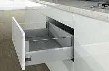 Комплект короба arcitech с des ignside, с соед.зад.стенки, nl550, h218/126, цвет серебристый 9150955 Hettich