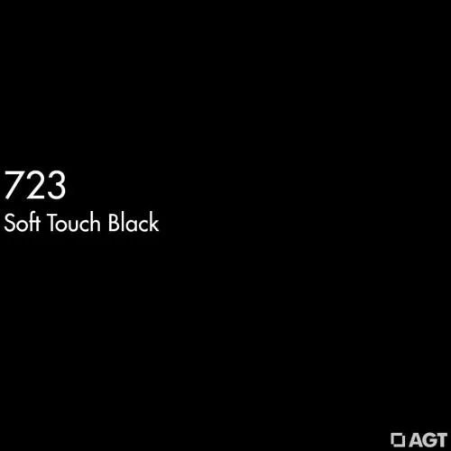 МДФ ламинированная цветная для фасадов  Черный soft touch 723  2800*1220*8 (матовый) AGT 2гр