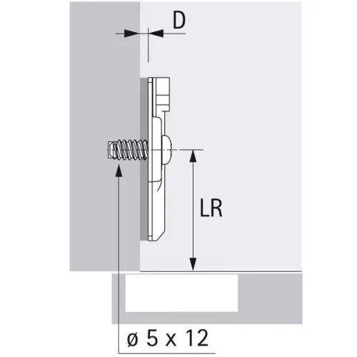 Монтажная планка system 8099 sensys, intermat, l37, d3, евровинты 9071627 Hettich фото 3