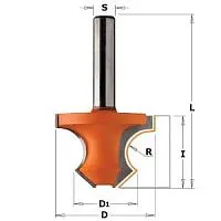 Фреза CMT фасочная профильная R=8 S=8 D=36x25