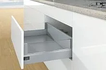 Комплект короба arcitech с des ignside, с соед.зад.стенки, nl500, h186/94, цвет серебристый 9150711 Hettich
