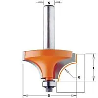 Фреза CMT внутр.радиус R=4,75 с калевкой (нижн. подш.) S=6 D=22,2x12,7