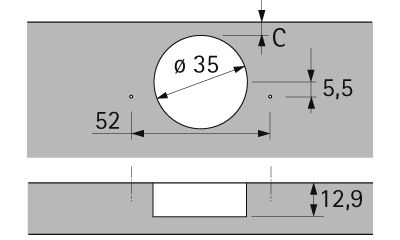 Петля sensys 8669, угол корпуса w30, угол 95°, чашка th52 d35, вкладная, b-16 9088177 Hettich фото 6 Петля sensys 8669, угол корпуса w30, угол 95°, чашка th52 d35, вкладная, b-16 9088177 Hettich фото 6