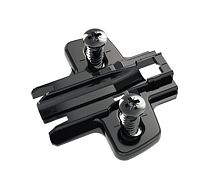 Монтажная планка system 8099 для sensys, l37, d1,5, евровинты, черный обсидиан 9091800 Hettich