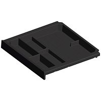 Лоток для канцелярских товаров smartray,h40, пластик, цвет черный 9134232 Hettich