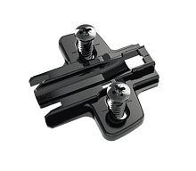 Монтажная планка system 8099 для sensys, l37, d3, евровинты, черный обсидиан 9091801 Hettich