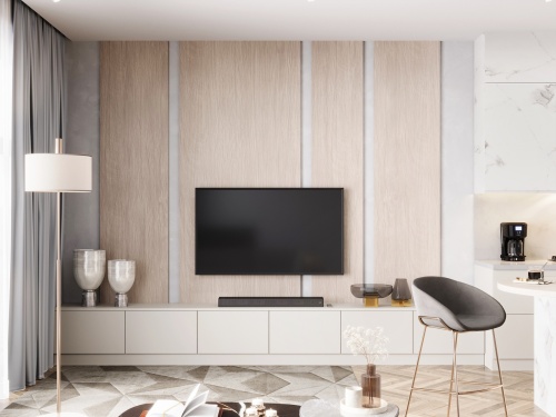 Фасадное полотно «Rehau» FOREST TSS Льняной орех арт. 2594L, 2800*1220 18 мм фото 2