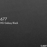 МДФ ламинированная цветная для фасадов  Черный галакси 677  2800*1220*8 (глянец) AGT 4гр