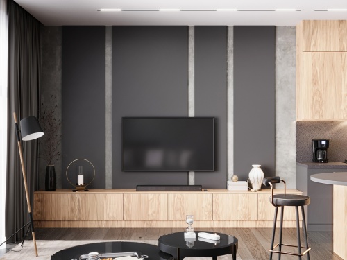 Фасадное полотно «Rehau» AQUARELLE PET Грозовое небо арт. 2605L, 2800*1220 18 мм (односторонняя) фото 2