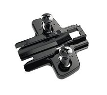Монтажная планка system 8099 для sensys, l37, d0, евровинты, черный обсидиан 9091799 Hettich